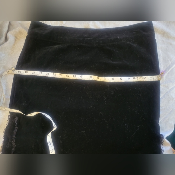 Vintage y2k Tripp velvet maxi skirt victorian romantic goth - Picture 4 of 9
